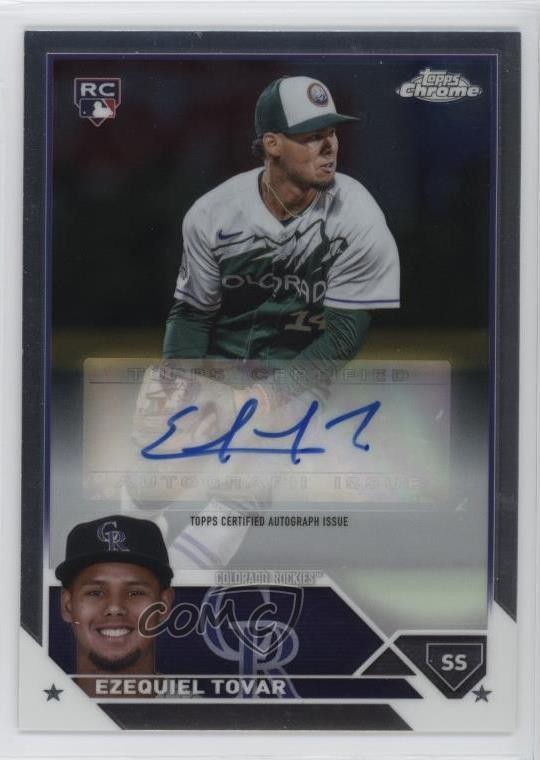2023 Topps Chrome Update Auto Ezequiel Tovar #AC-ET Rookie RC