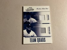 2004 ABSOLUTE MEMORABILIA TEAM QUADS JERSEY PEDRO/MANNY WORLD SERIES YEAR 23/100