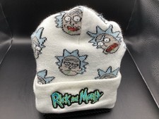 Rick  Morty Knitted Thermal Skullcap Beanie One Size White 