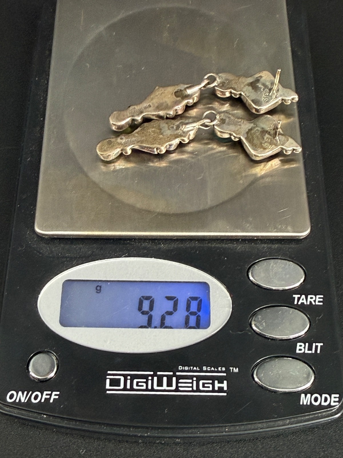 Sterling Silver Multi Gemstone Dangle Earrings Mo… - image 9