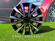 4X R16 Inch 6X120 Racing Line P86 Style Black Polished Wheels: Fits VW Caravelle