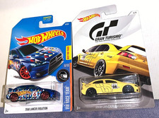 HOT WHEELS HW RACE TEAM & GRAN TURISMO 2008 LANCER EVOLUTION 2 CAR SET RARE! HTF