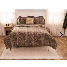 Cabela's Buck Fever Queen Comforter Set Camo Reversible Quilted 3pc