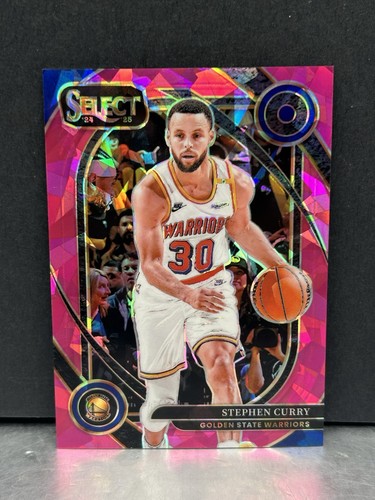 2024-25 Panini Select - Pink Cracked Ice  #209 Stephen Curry /99 SP Warriors