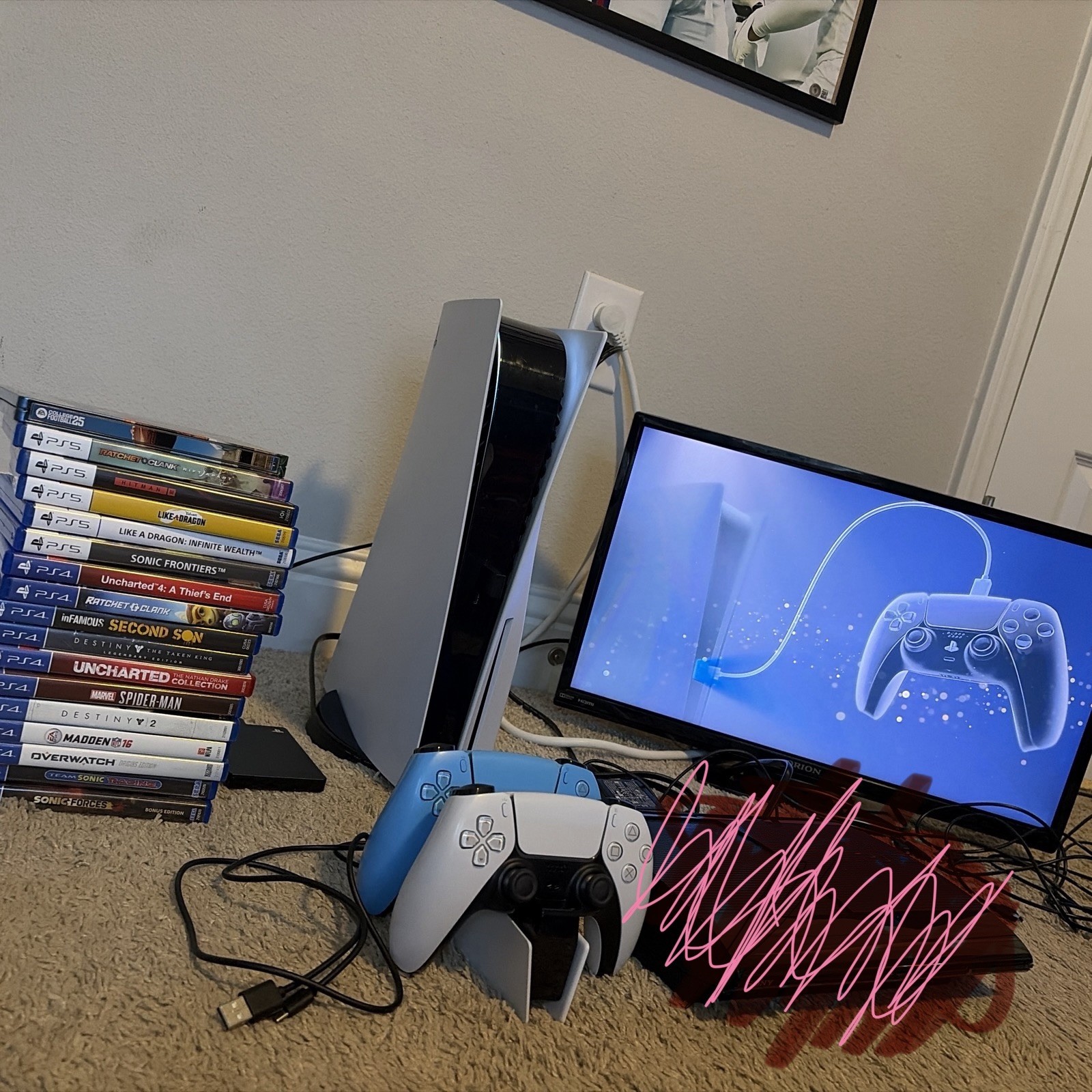 PS5 Disc Console Bundle DualSense Edge 2 Controllers Games Headset Tested