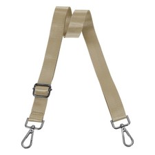 2.5cm Wide Shoulder Strap, Khaki, Black Pull Core Buckle