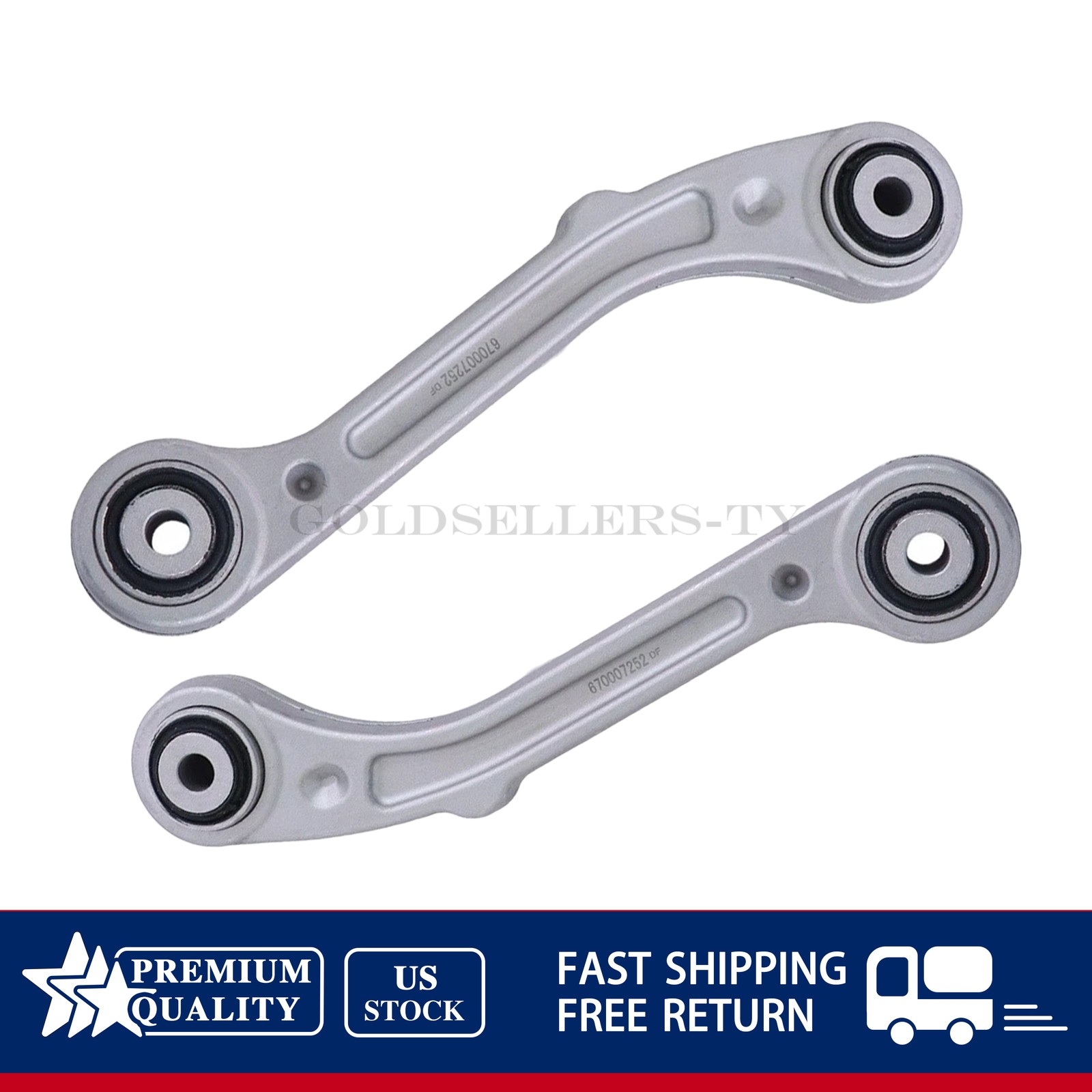 2x Rear Suspension Control Arm Kit For Maserati Ghibli Quattroporte 670007252
