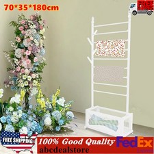 Ribbon Holder Organizer Rack w/Wheels Large Capacity Ribbon Stand Organizer