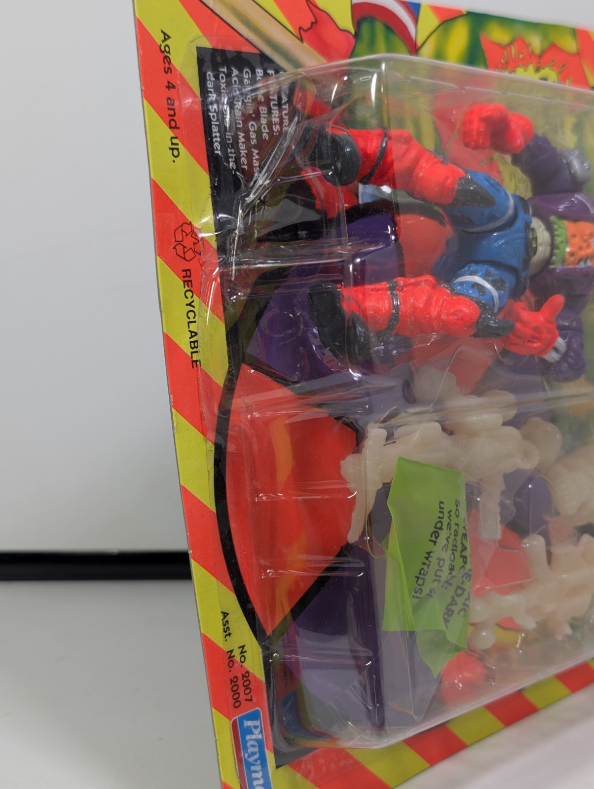 1991 Playmates Toxic Crusaders Bonehead Action Figure MOC Unpunched New Sealed