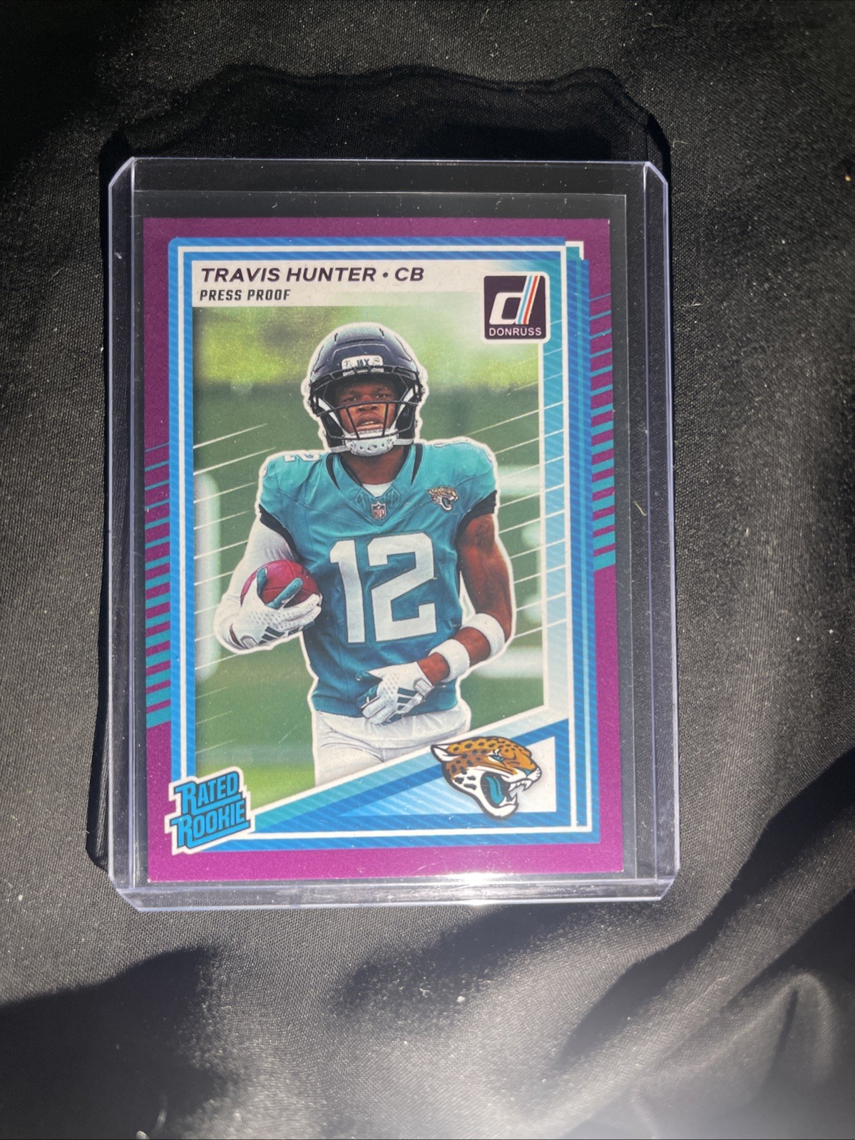 2025 Panini Donruss - Rated Rookie Travis Hunter #301 Purple Press Proof (RC)