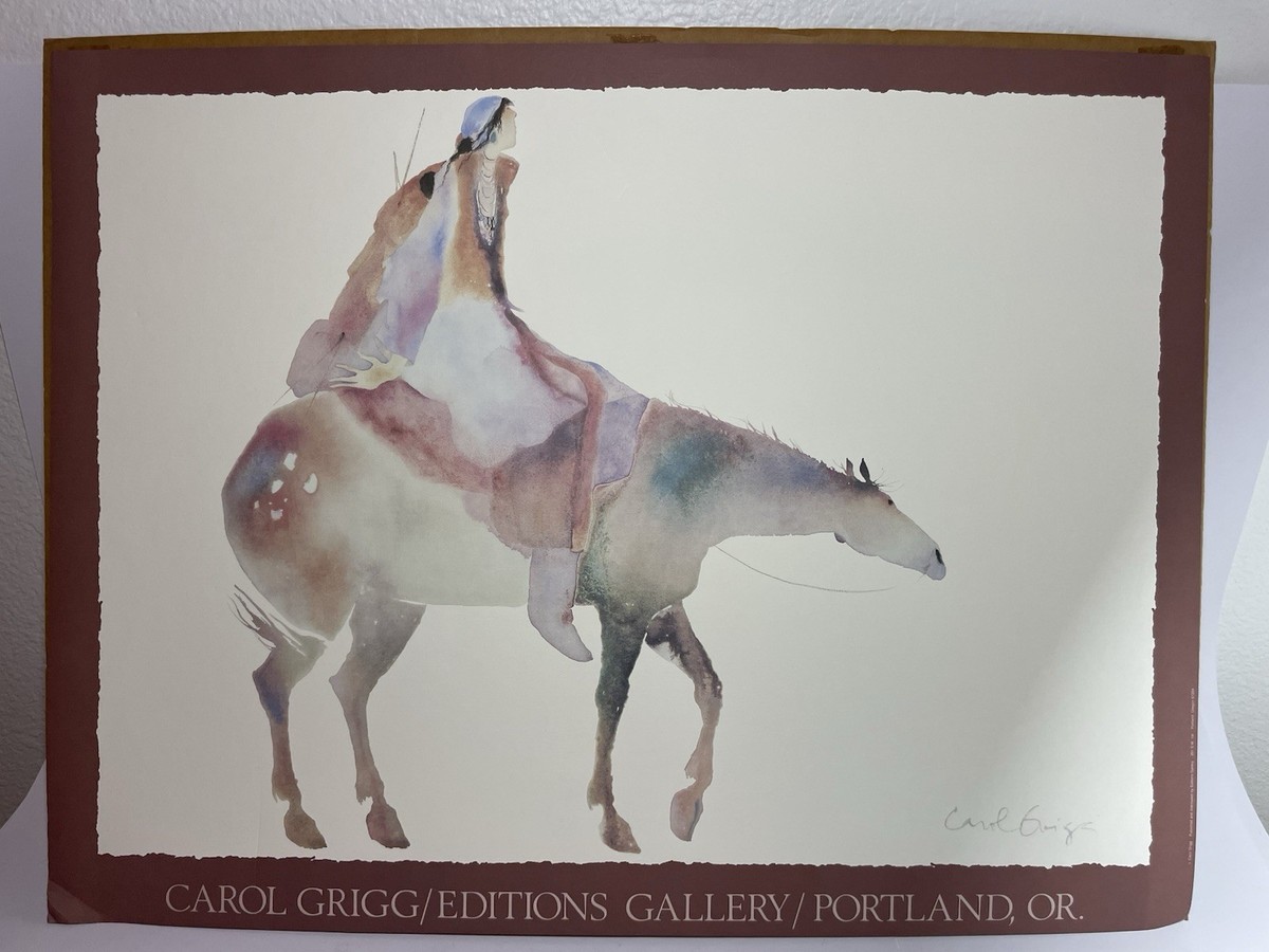 Carol Grigg Native American Watercolor Signed Art Editions Gallery