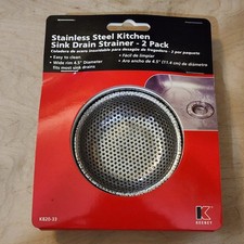 2-Pk Keeney Sink Strainer Stainless Steel K820-33