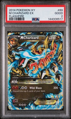 M Charizard-EX graded PSA 2 for sale on eBay
