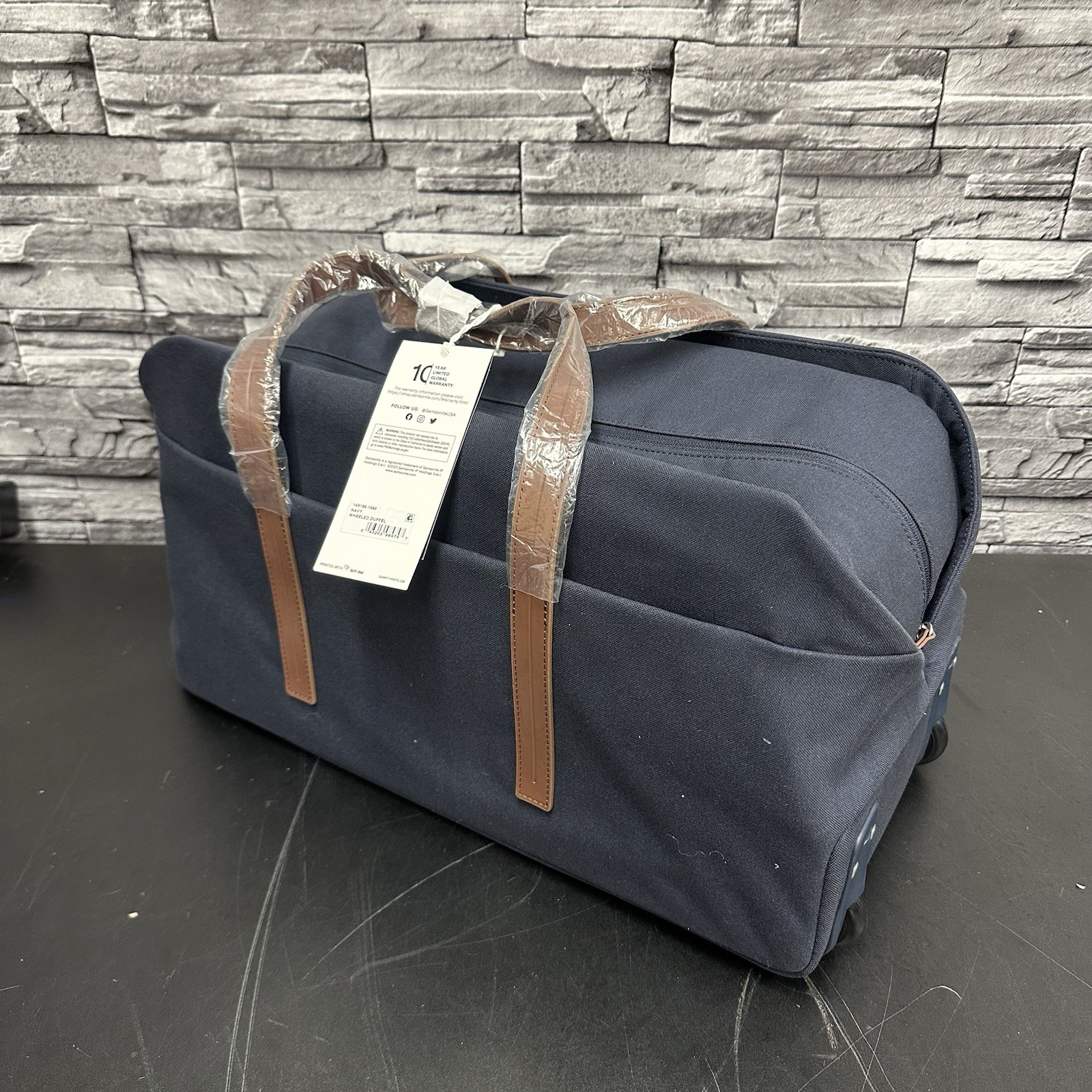 Samsonite Virtuosa Travel Wheeled Duffel 21.5 Inch Navy 1491