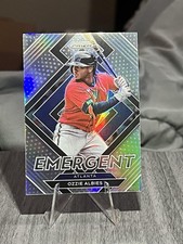 2022 Panini Prizm #E-3 Ozzie Albies Emergent Silver Prizm