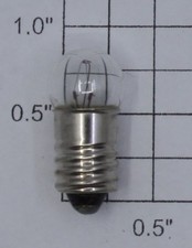 Lionel 2447 24 Volt Screw Base Clear Small Globe Light Bulb 2 