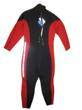 NEW HEVTO MEN BLACK  RED NEOPRENE GAURDIAN WETSUIT SIZE L3