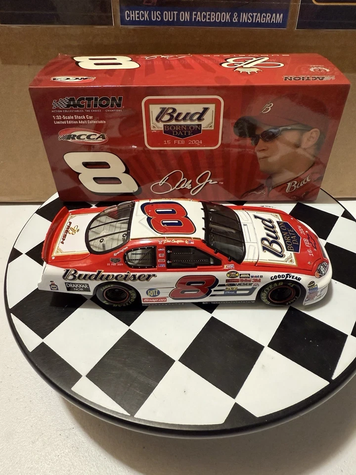 Dale Earnhardt Jr. #8 Budweiser Born On Date 2004 1/32 Nascar Diecast - Image 4 of 4