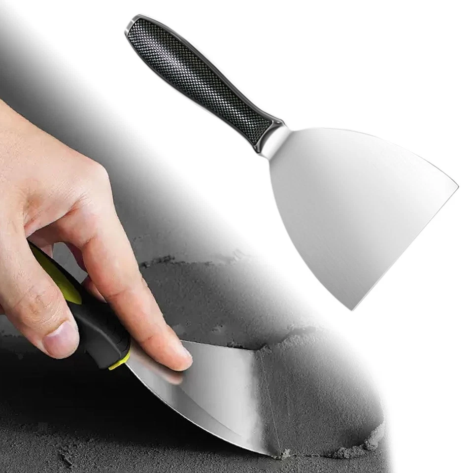 Cuchillos de masilla raspador de papel tapiz portátil para reparar paneles de yeso techo de cemento Foto 3 de 4