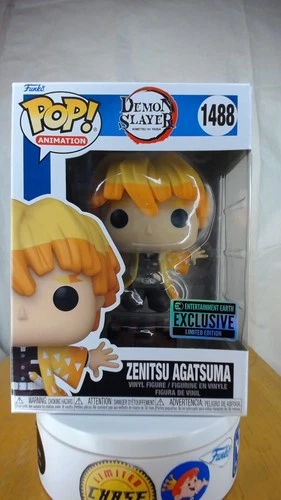 Funko Pop! : Demon Slayer - Zenitsu Agatsuma #1488 Entertainment Earth Exclusive