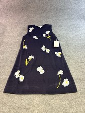 The Kooples Black Dress with White and Yellow Floral Design
