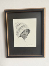J. MacDonald Henry Jamaican Child Portrait Signed Lithograph Framed Vintage Art