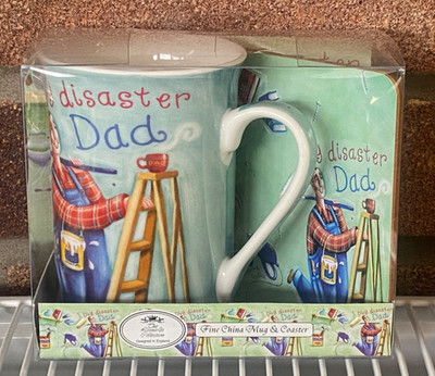 ''DIY Disaster Dad'' Fine China Becher & Untersetzer Set The Leonardo Collection