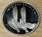 2021 American Double Eagle $2 Dollar .999 Silver Coin Cooks Island Liberty Bell