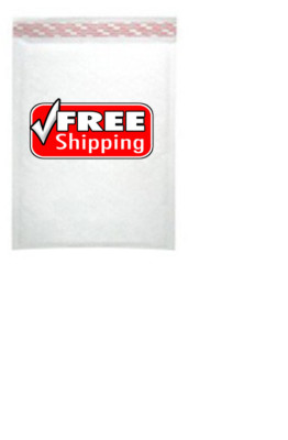 #000 4x8'' KRAFT T WHITE BUBBLE MAILER PADDED ENVELOPES-100 qty