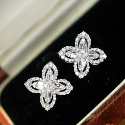 Juego de 3 piezas de joyería con encanto de topacio blanco gemas de plata para mujer pendientes de cuello - Imagen 4 de 6