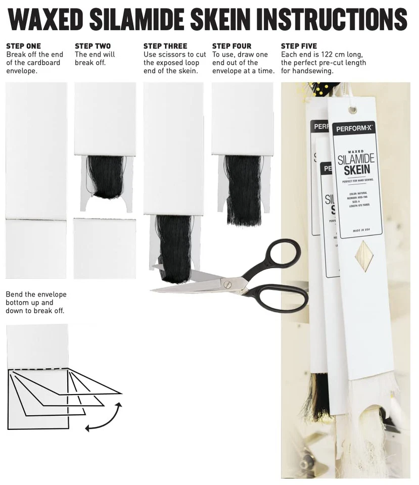 N.B.T FURRIER 打蜡皮套手工缝纫 675 码 美国制造 - 选择颜色 — 第 4/4 张图片
