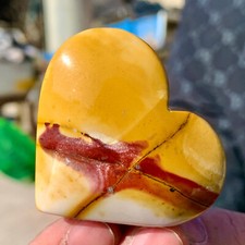 64G Natural opal quartz hand carved heart healing specimen
