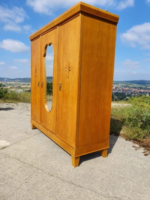 Kleiderschrank Schrank Jugendstil Dielenschrank Antik Wascheschrank Spiegel Ebay