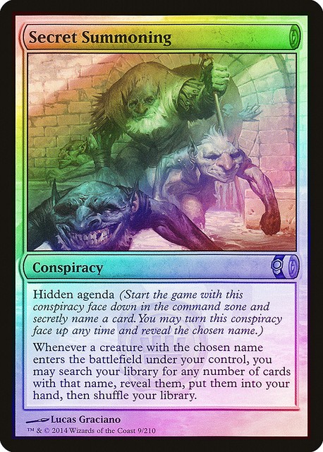 Secret Summoning FOIL Conspiracy NM Uncommon MAGIC THE GATHERING CARD ...