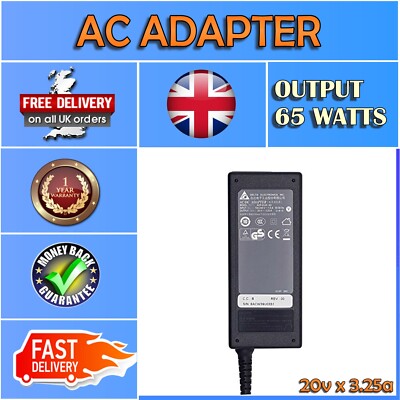65W (20V, 3,25A) ERSATZ AC ADAPTER LADEGERÄT FÜR ADVENT ROMA C900