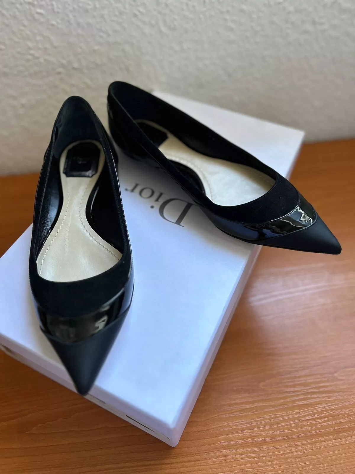 Chaussures Christian Dior 38,5 neuves / chaussures de ballet / noires plates