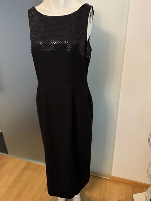 Abendkleid Maxi Kleid Mit Pailletten Gr 40 L Von Fabiani