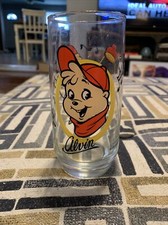 Alvin And The Chipmunks 1985 Drinking Glasses Tumblers - Alvin
