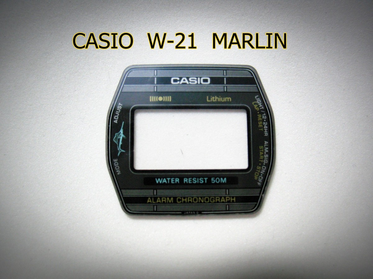 Vintage Glass Casio W-21 Marlin Nos | eBay