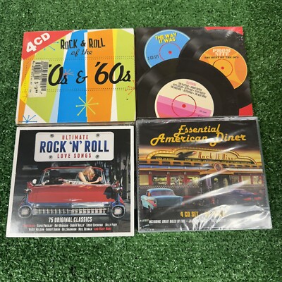 50s and 60s music cds 4 Set Bundle - Brand New Dion Elvis Buddy Holly A7