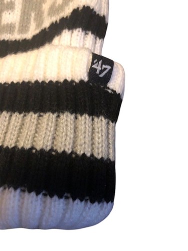 Las Vegas Raiders '47 Driftway Cuffed Knit with Pom. Officially Licensed Gear - Picture 5 of 6