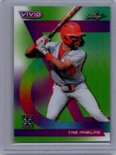 Tre Phelps 2024 Leaf Vivid Baseball 1/1 Pre Production Proof