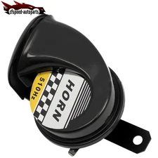Fit Car Motorcycle Boat SUV RV Electric Snail Air Horn Raging Sound 12V 130DB