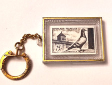 PORTE-CLES ANCIEN✦ TIMBRE ✦ REPUBLIQUE FRANCAISE✦ ✦Keychains-钥匙圈