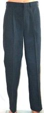 Farah Clothing Co Men Dark Blue Dress Pants 36x32 Pleated Pockets Zipper