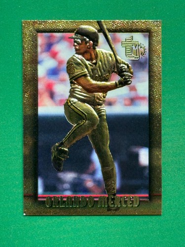 1995 Topps Embossed Orlando Merced #92 card
