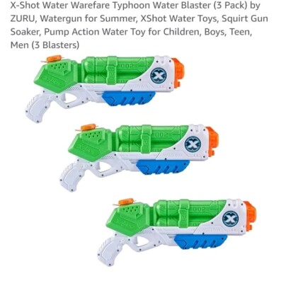 x shot water Warefare Typhoon Water Blaster
