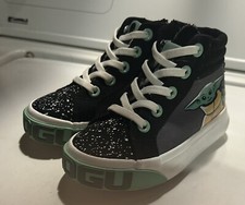 Star Wars The Mandalorian Grogu High Top Sneakers, Shoes Boys Sz 8 Lightly Used