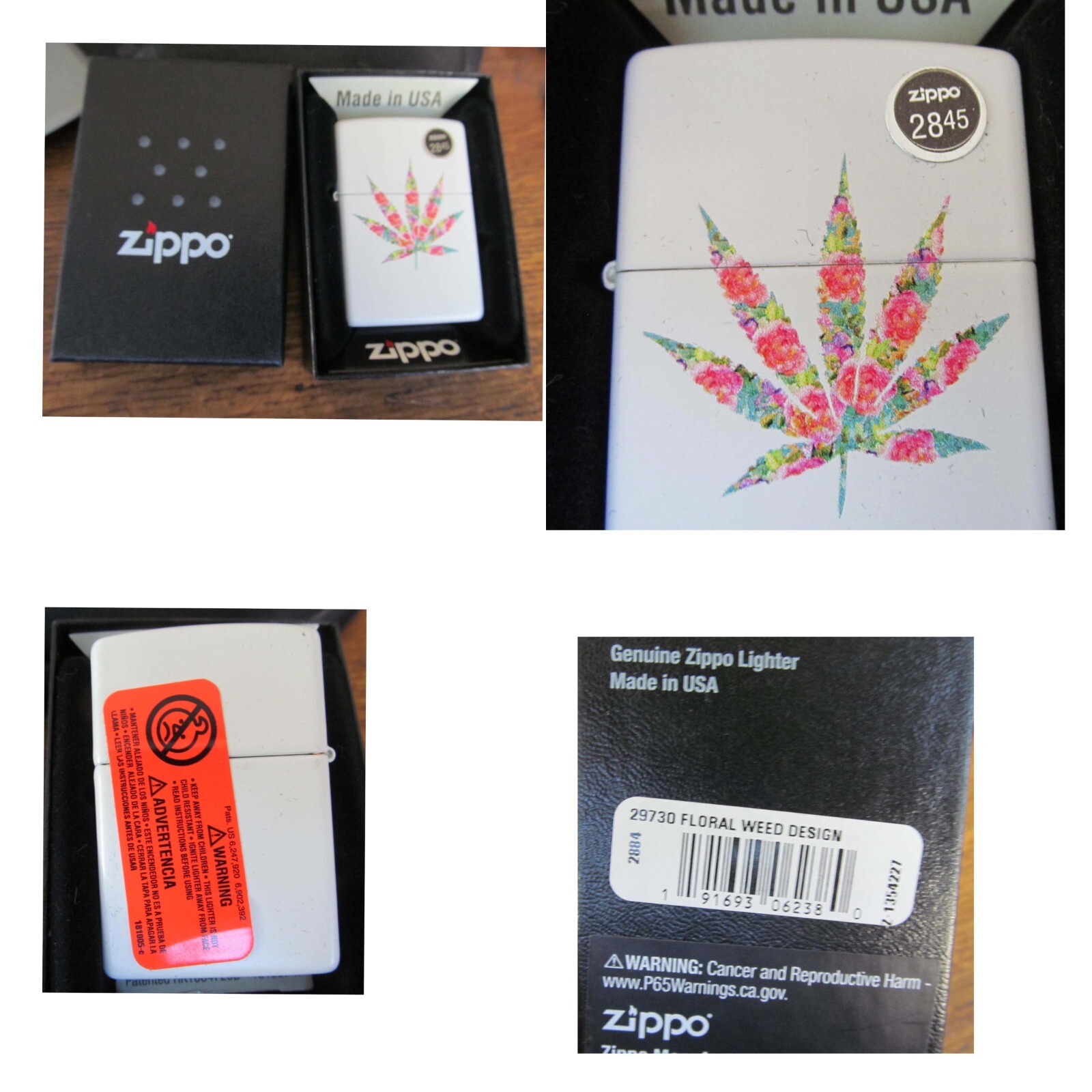 Floral Weed Design Marijuana Flower Unused