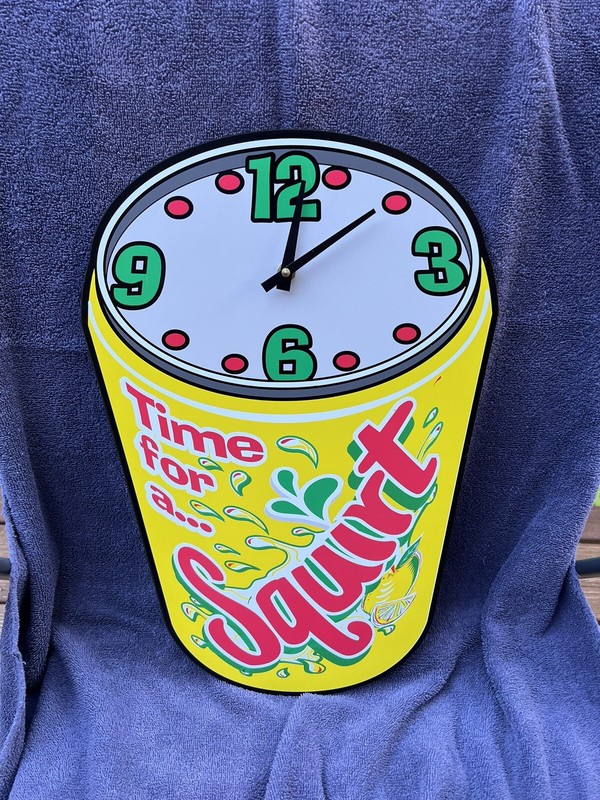 Dr Pepper Time For A Squirt Clock. Squirt Drink